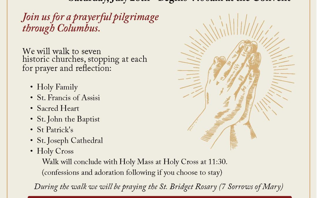 July 26th St. Bridget’s Pilgrimage of the 7 Churches