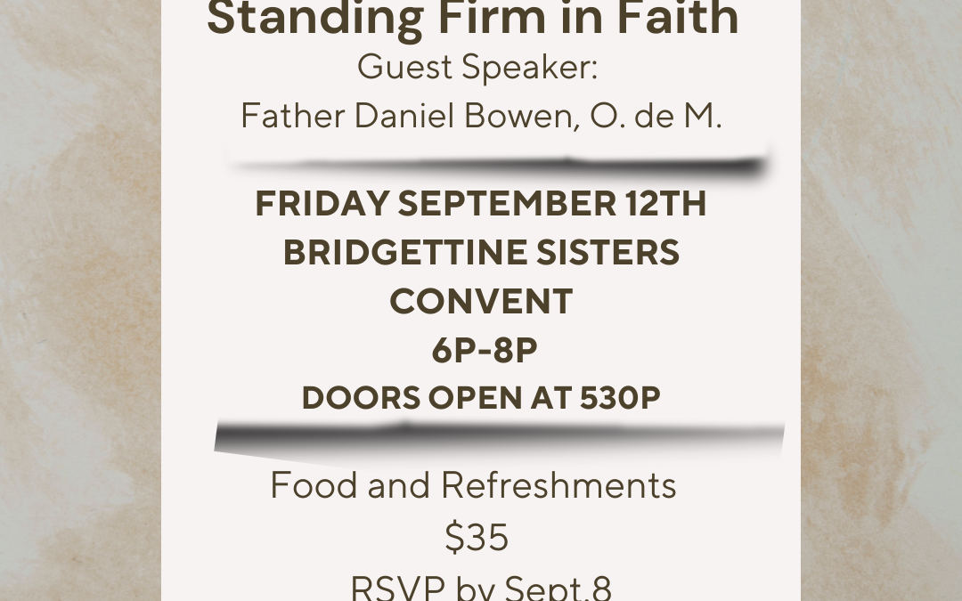Sept 12th Men’s Event!