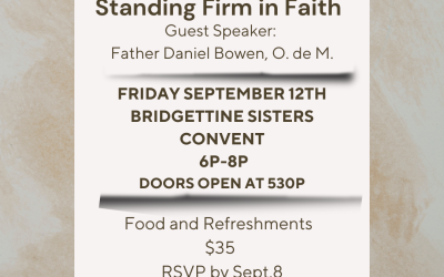 Sept 12th Men’s Event!