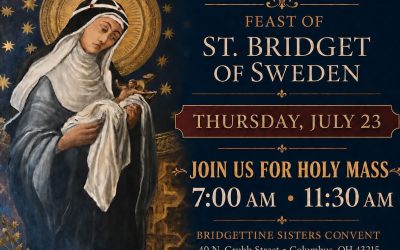 Celebrate the Feast of our founder, St. Bridget of Sweden